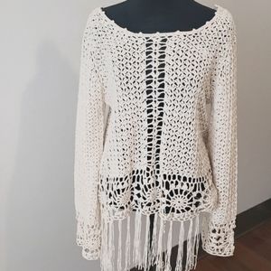 Bohemian Fringe Sweater